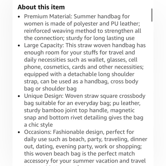 Elegant Tan Woven Handbag - Picture 8 of 8